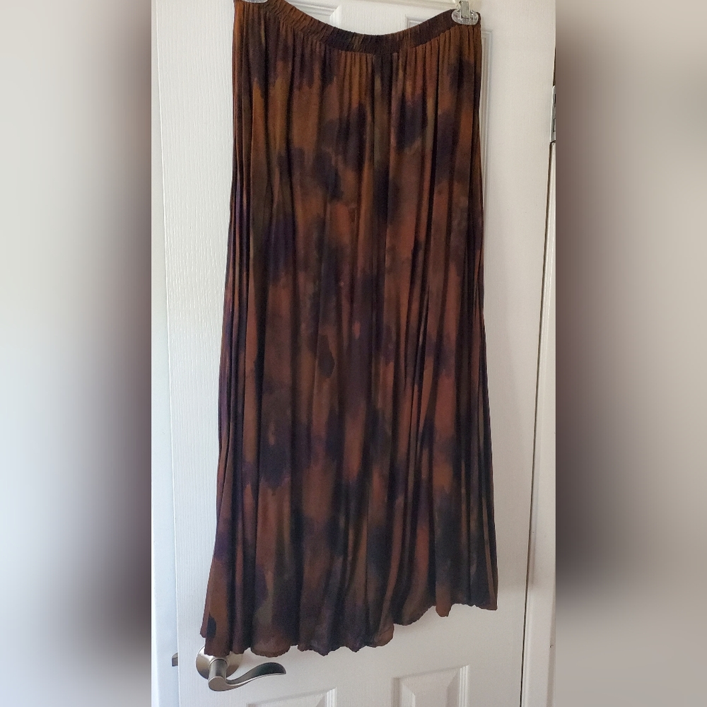 Jones & Co Brown Multi Skirt, Size M